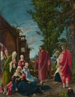 欧洲12-19世纪油画一_ALTDORFER, Albrecht - 2 - Christ Taking Leave of His Mother